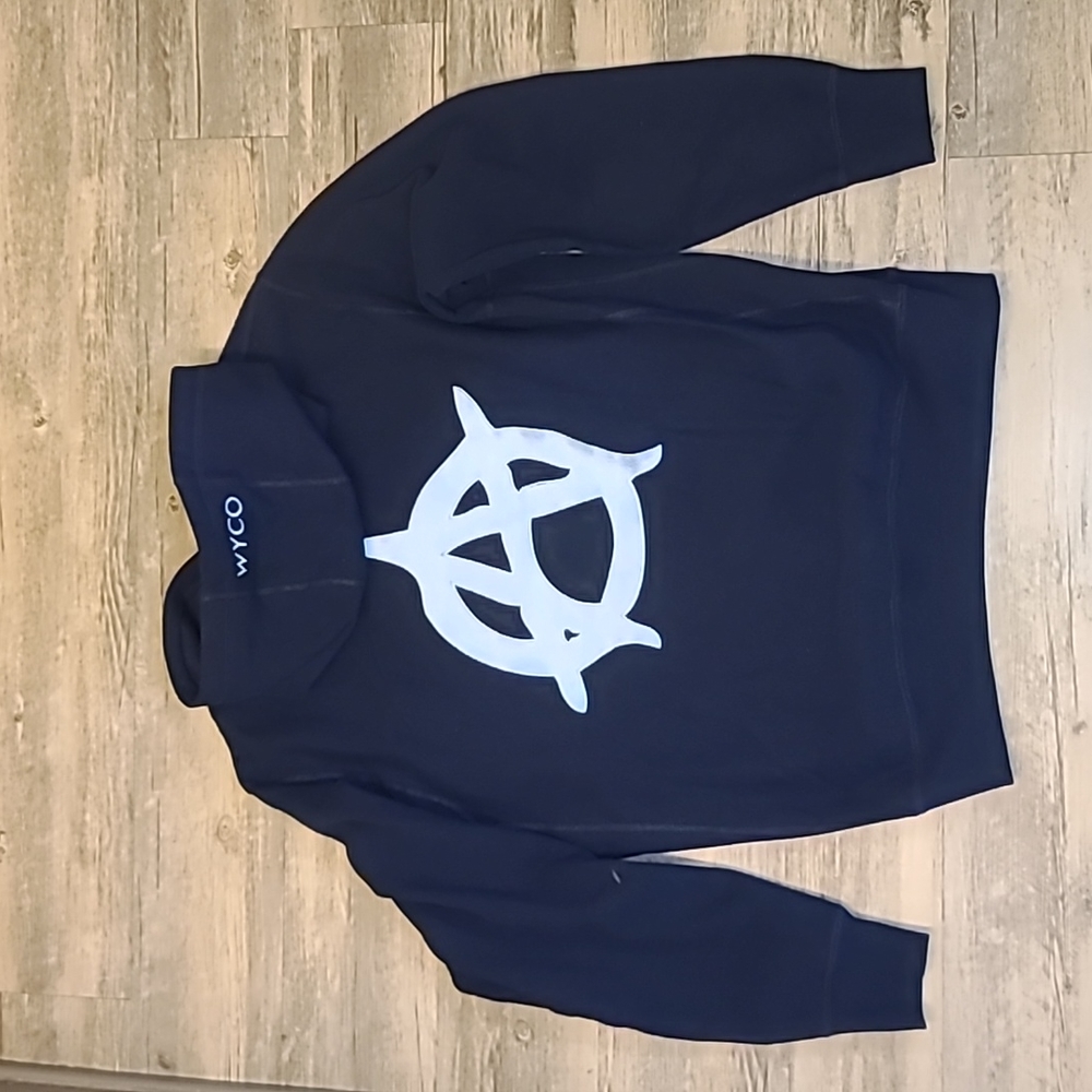 WyCo Anarchy Navy/Baby Blue Pullover Hoodie - Sz XL